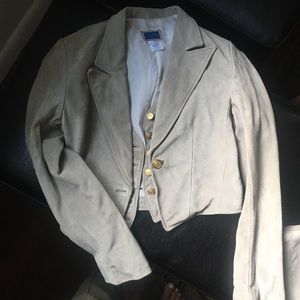 1988 vintage Kenzo Paris Suede set with skirt and jacket / blazer